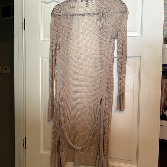 WHBM Shimmer Tie Waist Cardigan worn once!!! Beautiful! - Picture 3 of 7